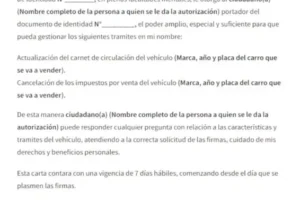 Cartas de poder para diferentes trámites